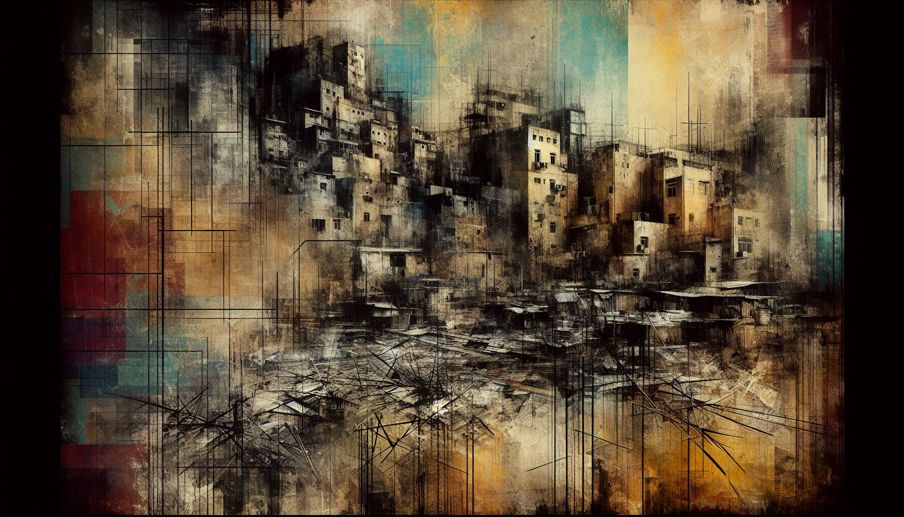 Abstract artwork reflecting today's anxious mood
