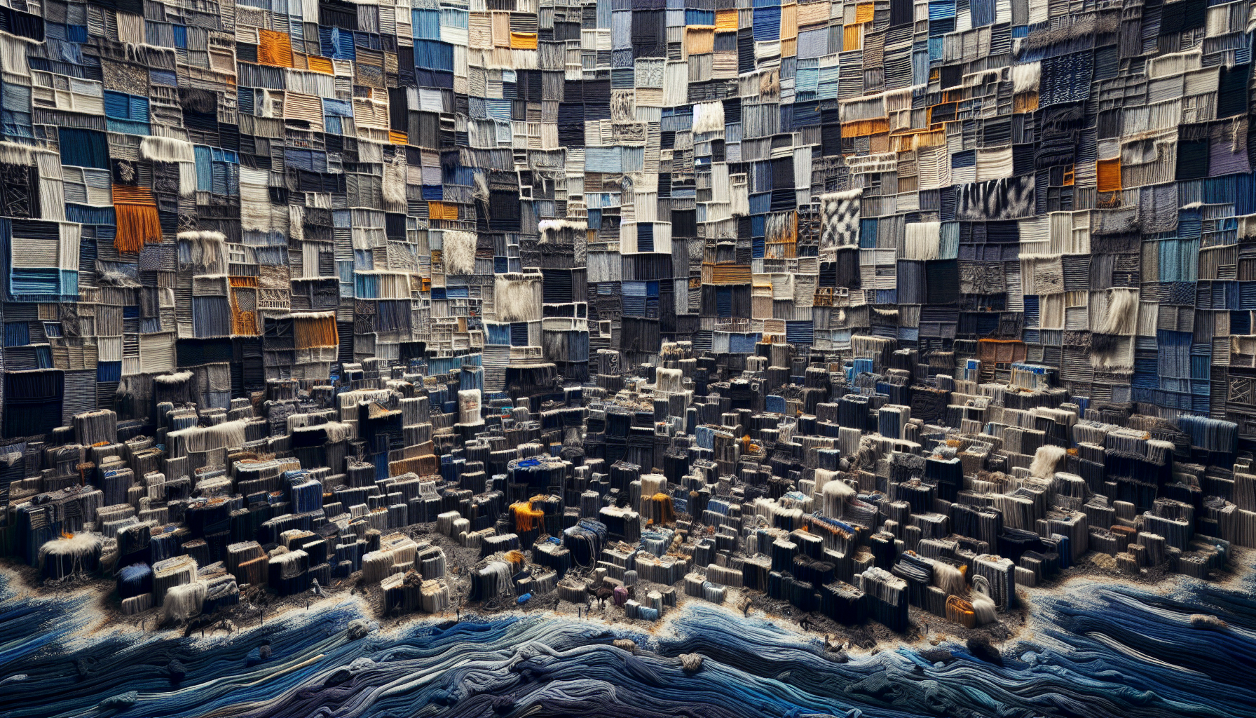 Abstract artwork reflecting today's tense mood