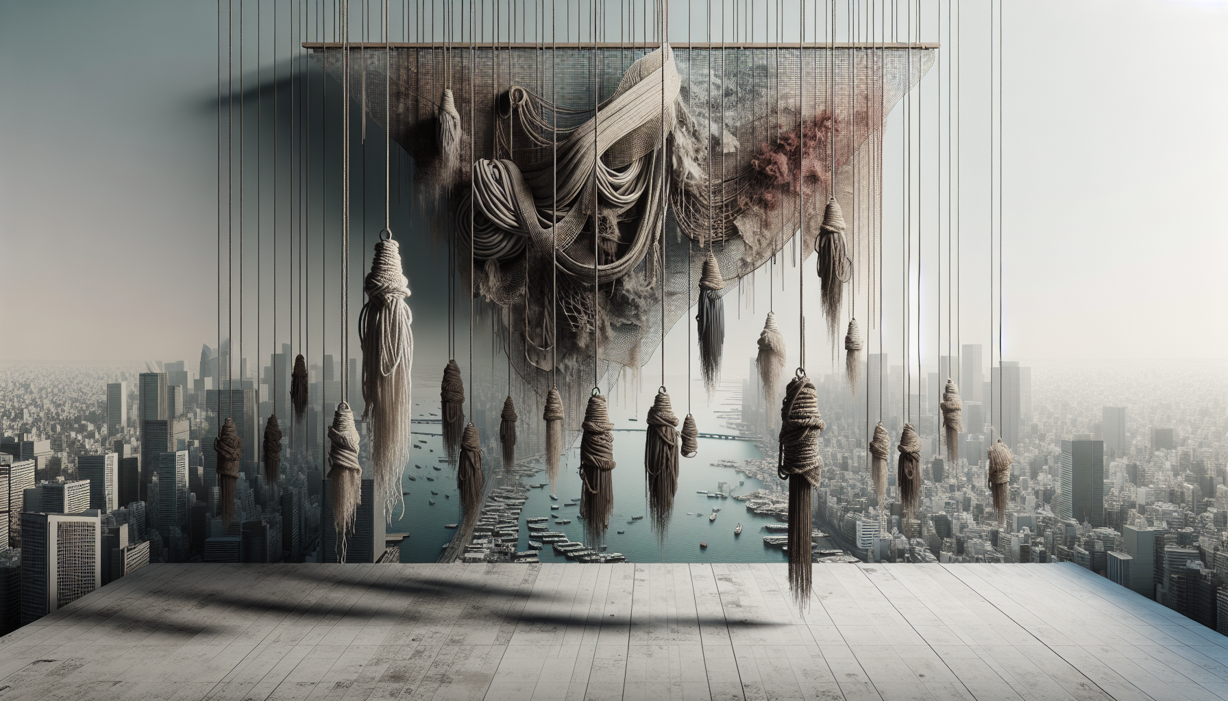 Abstract artwork reflecting today's anxious mood