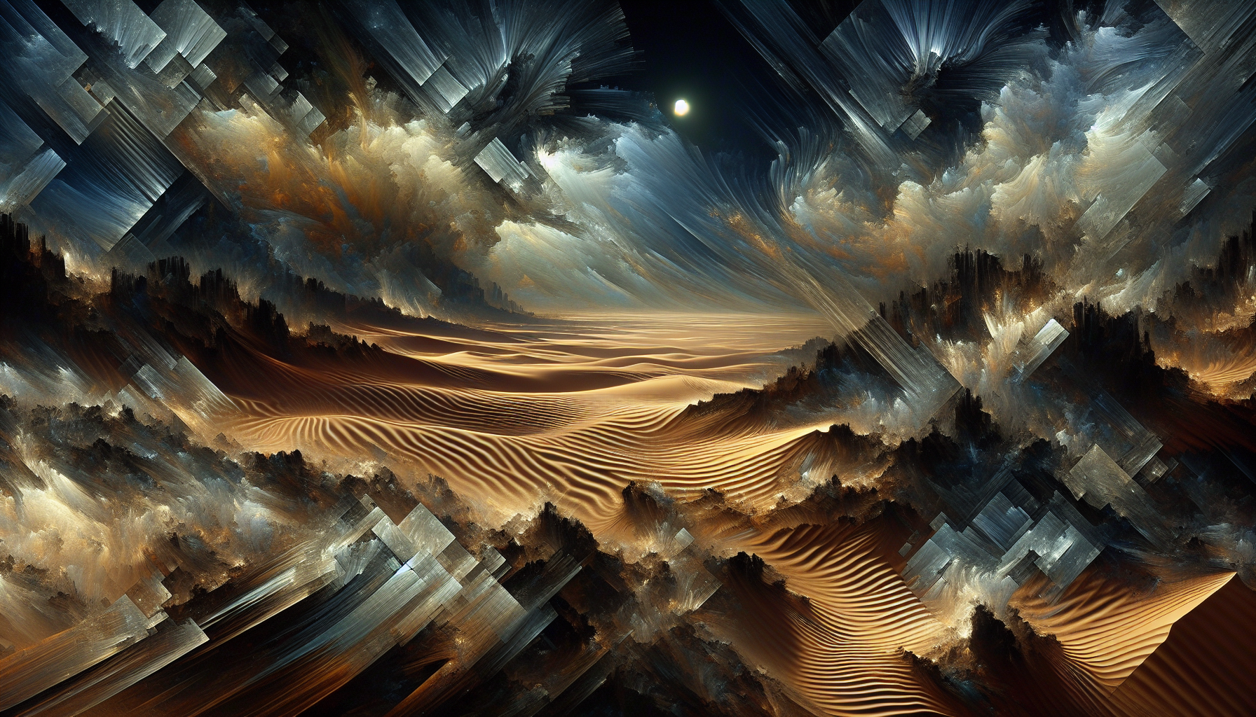 Abstract artwork reflecting today's anxious mood