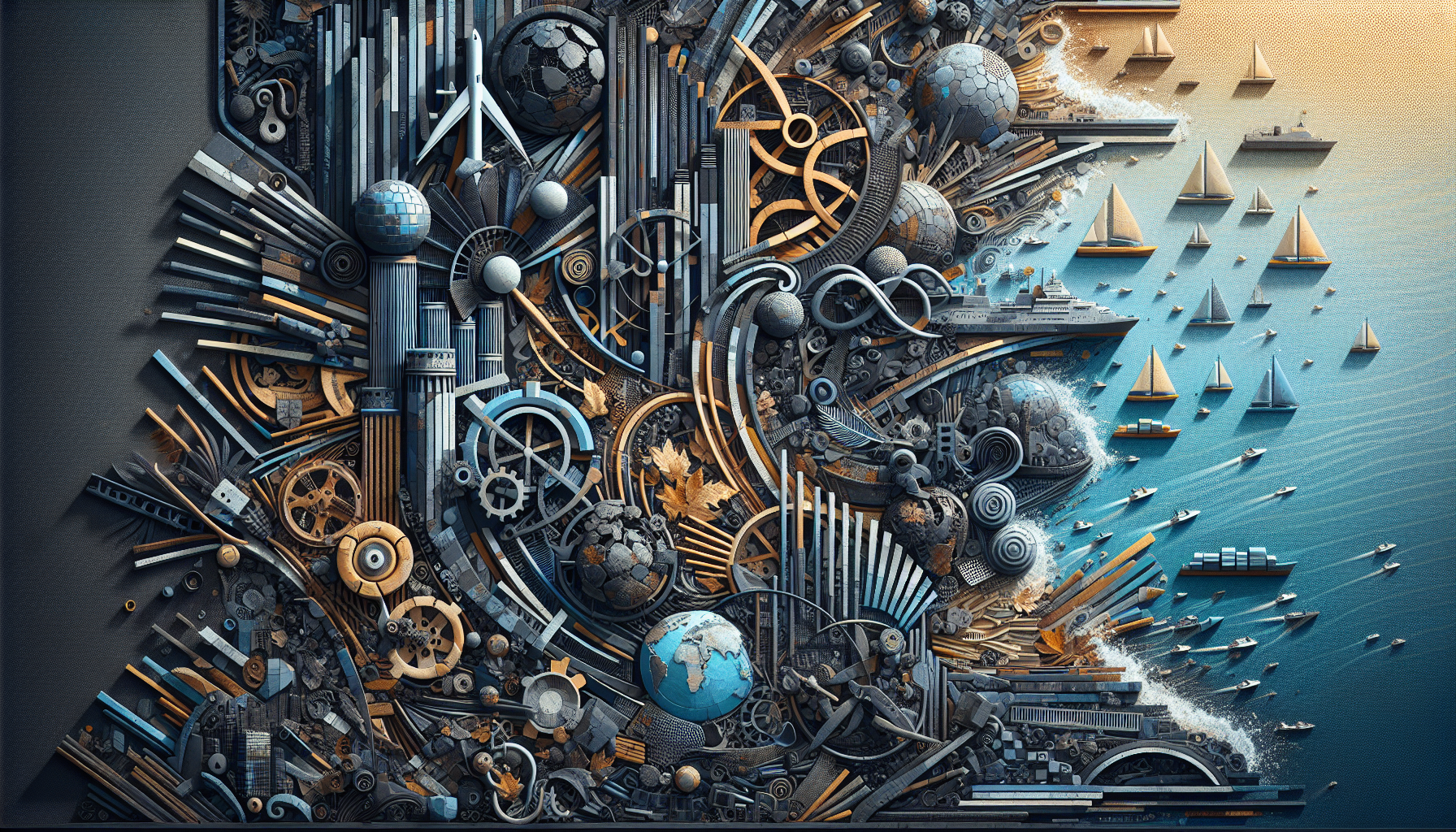 Abstract artwork reflecting today's hopeful mood