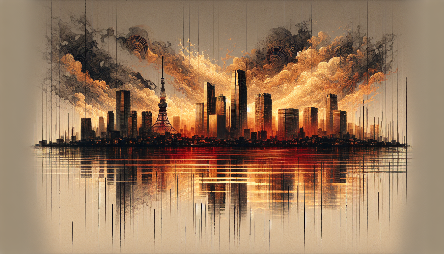 Abstract artwork reflecting today's vibrant mood