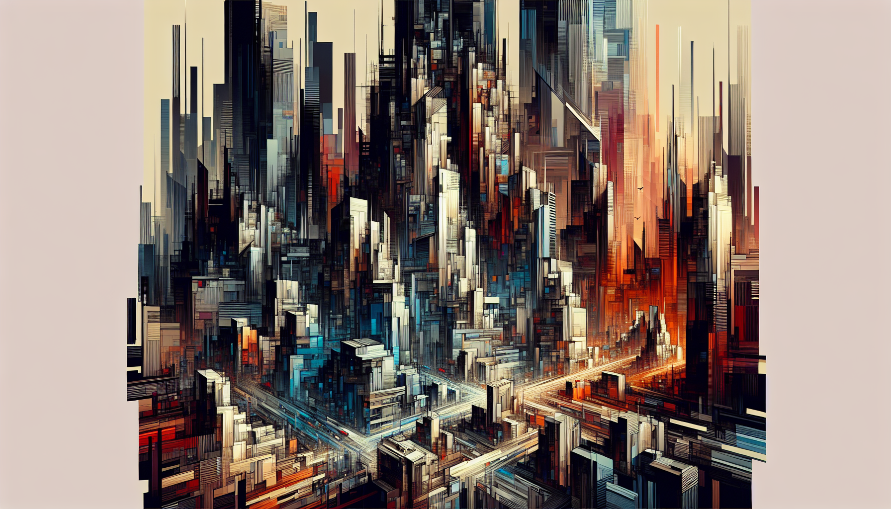 Abstract artwork reflecting today's anxious mood