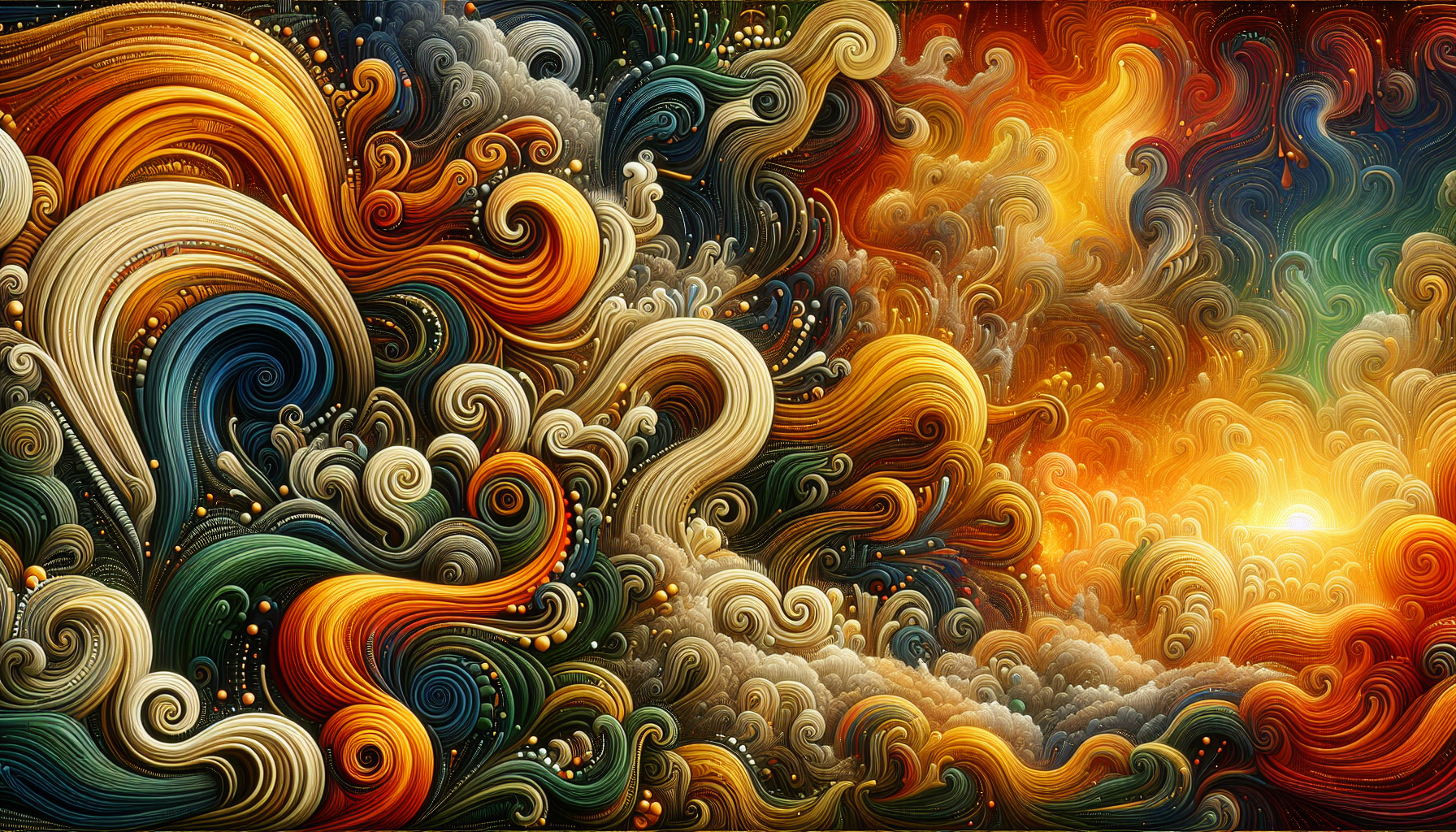 Abstract artwork reflecting today's vibrant mood