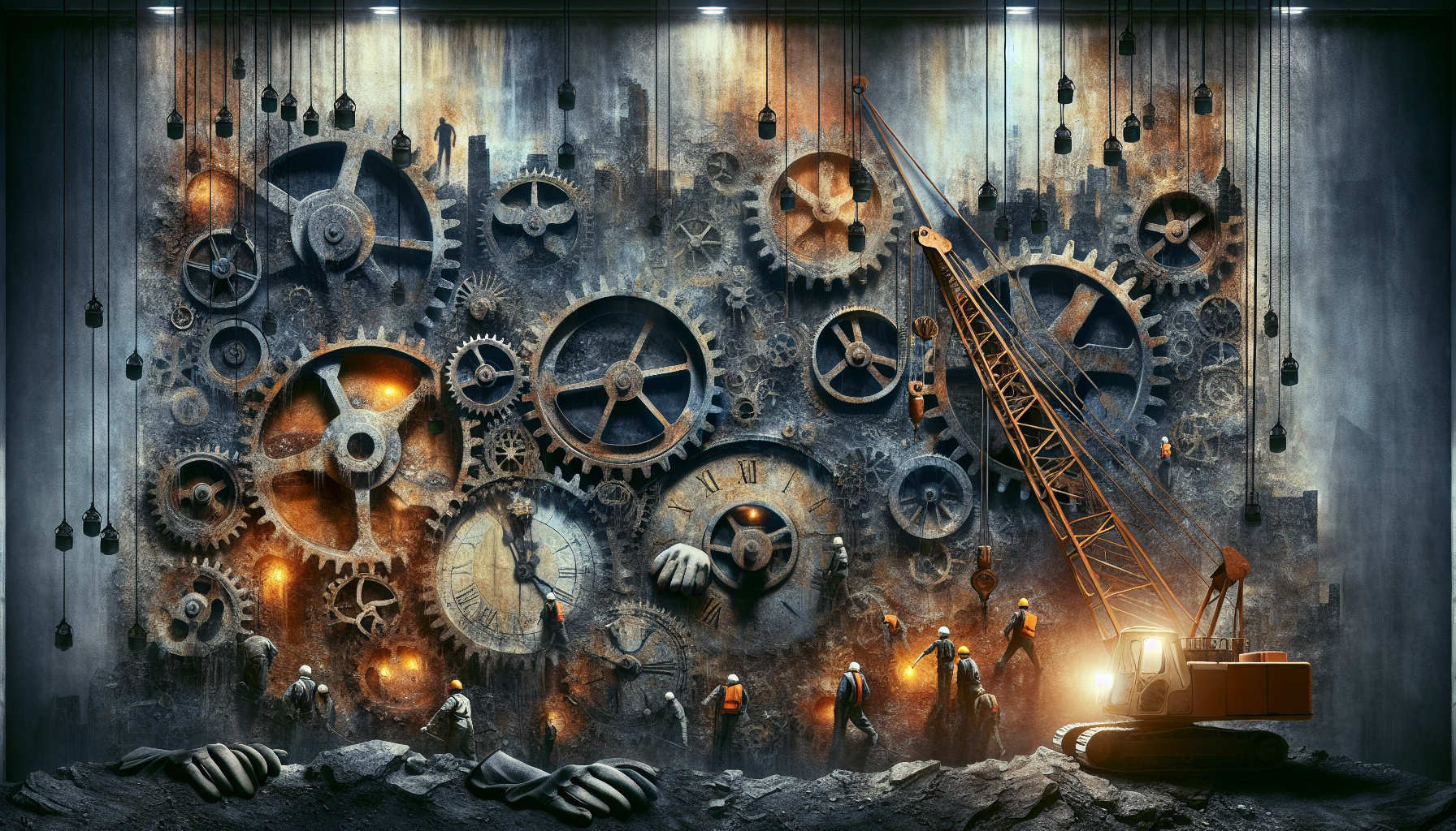 Abstract artwork reflecting today's somber mood