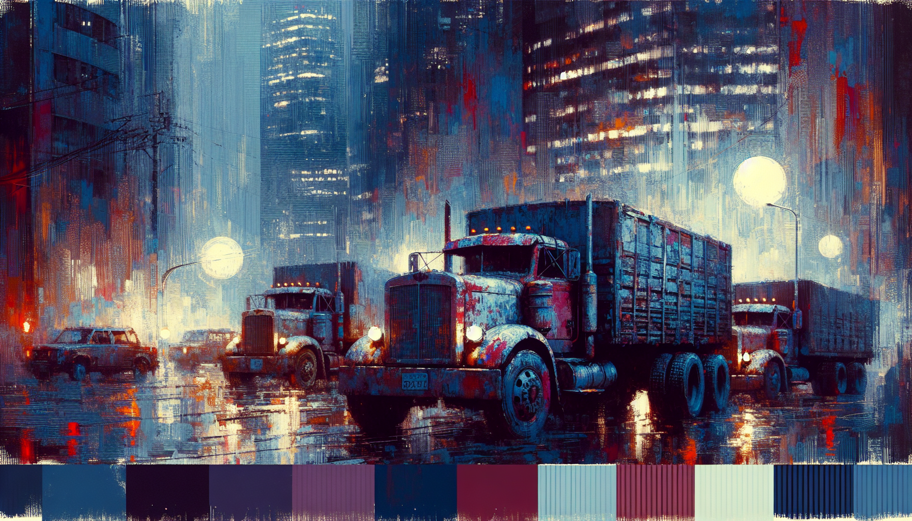 Abstract artwork reflecting today's anxious mood