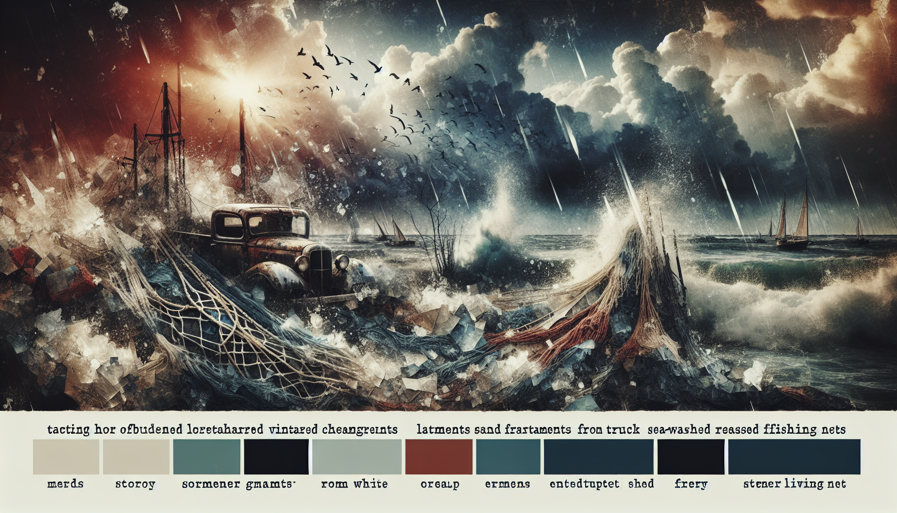 Abstract artwork reflecting today's tense mood