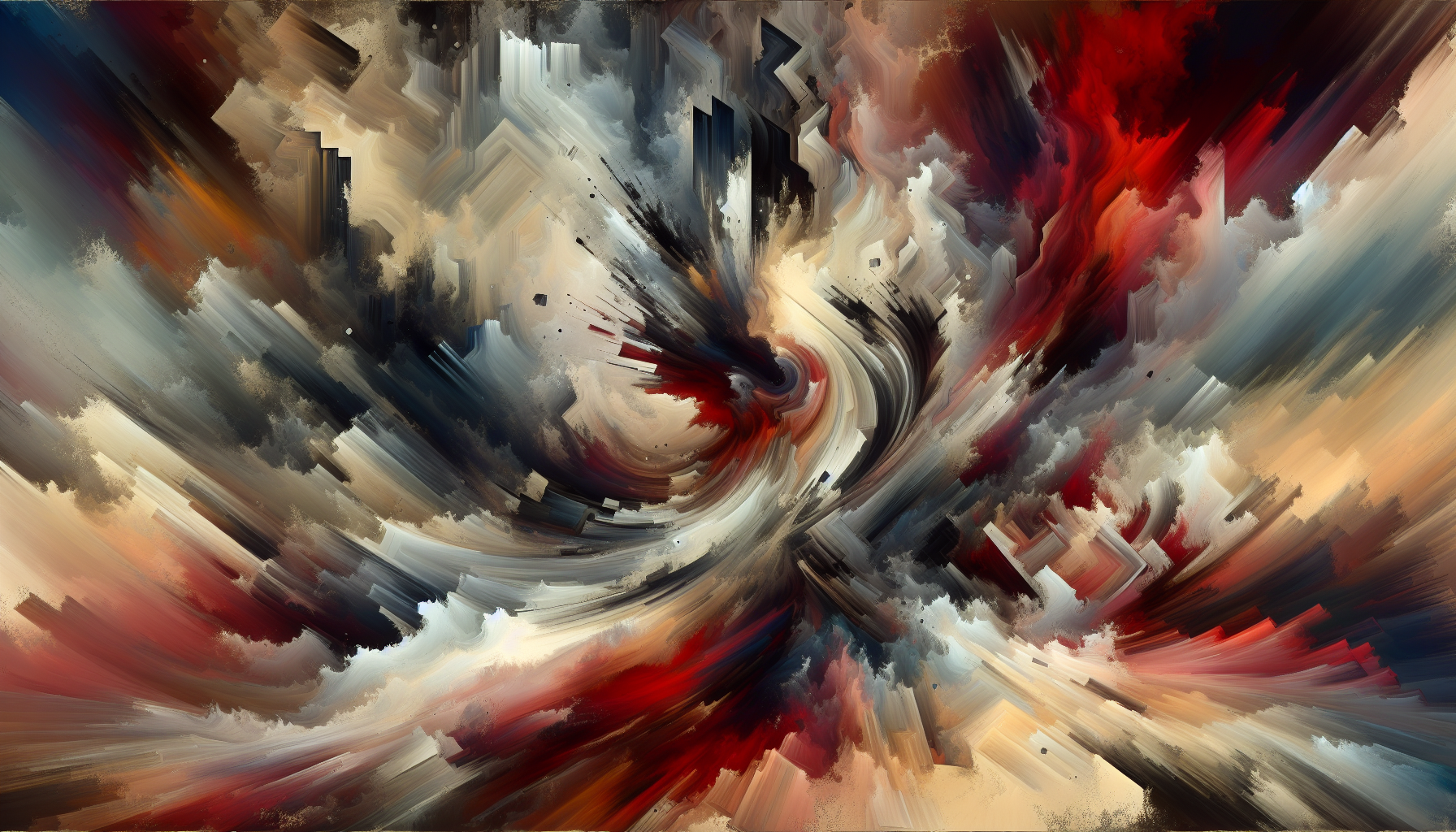 Abstract artwork reflecting today's anxious mood