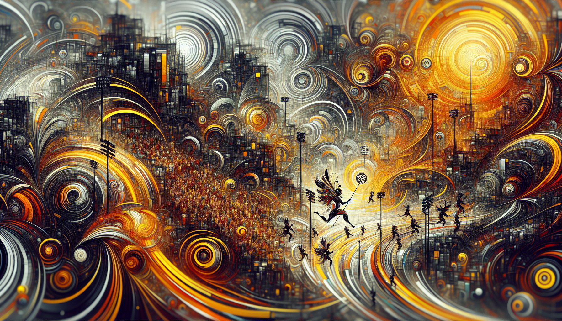 Abstract artwork reflecting today's vibrant mood