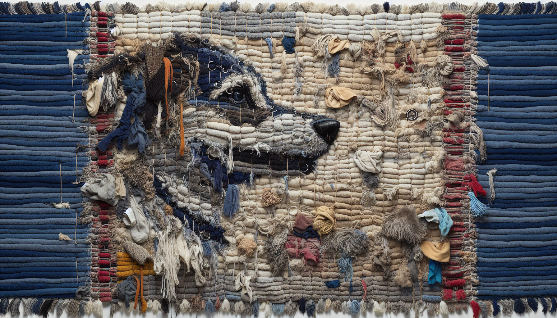 Abstract artwork reflecting today's tense mood