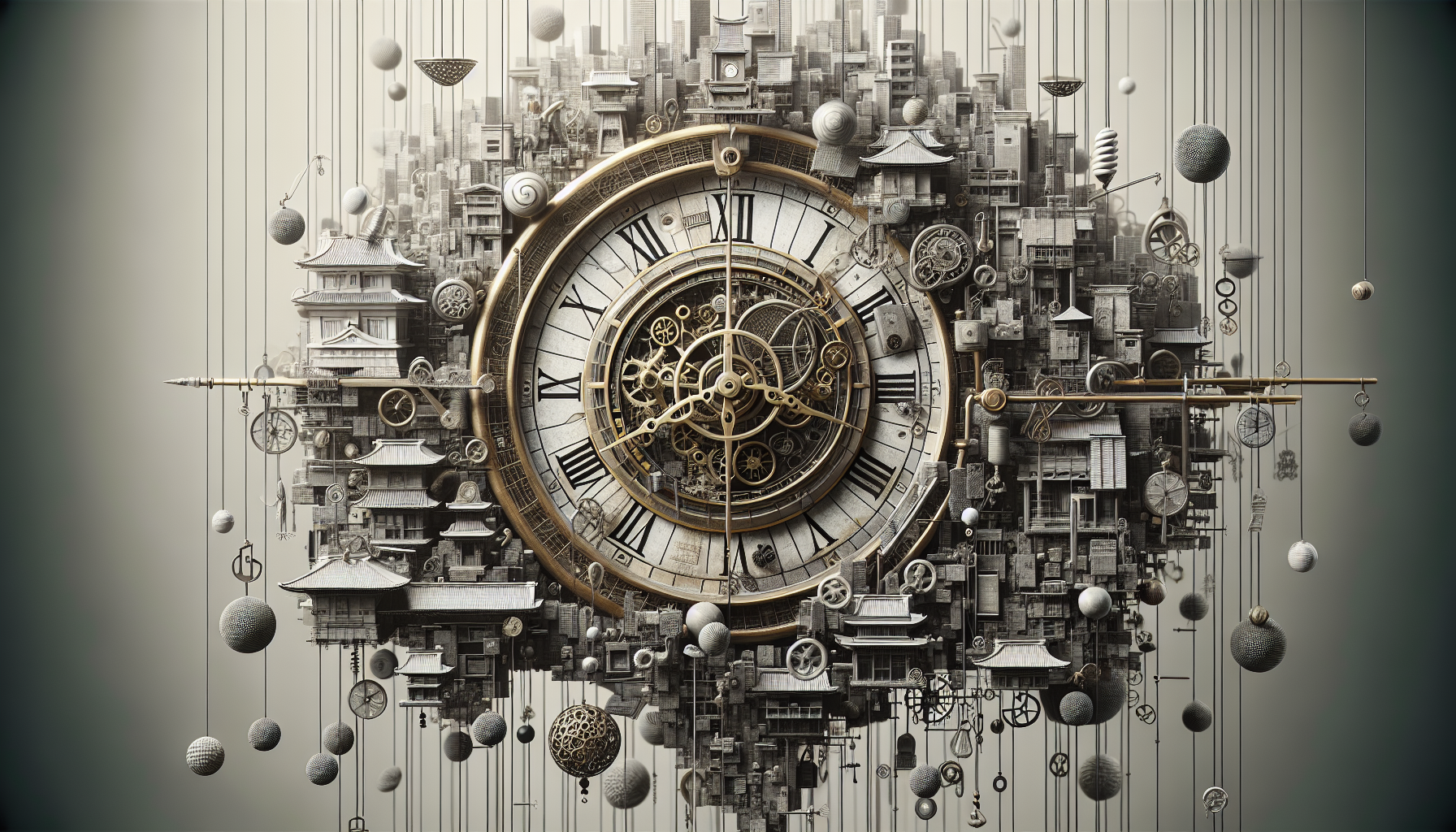 Abstract artwork reflecting today's tense mood