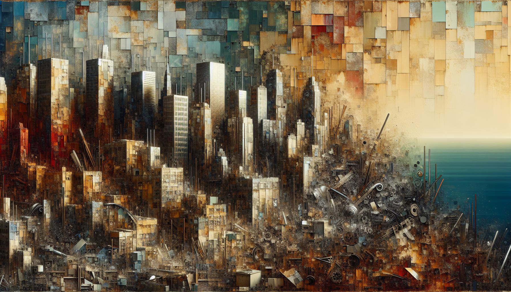 Abstract artwork reflecting today's hopeful mood