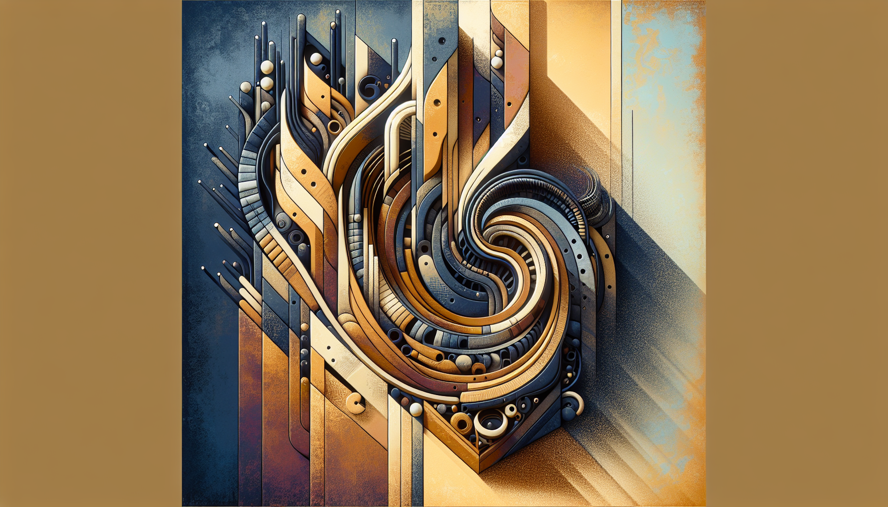 Abstract artwork reflecting today's anxious mood