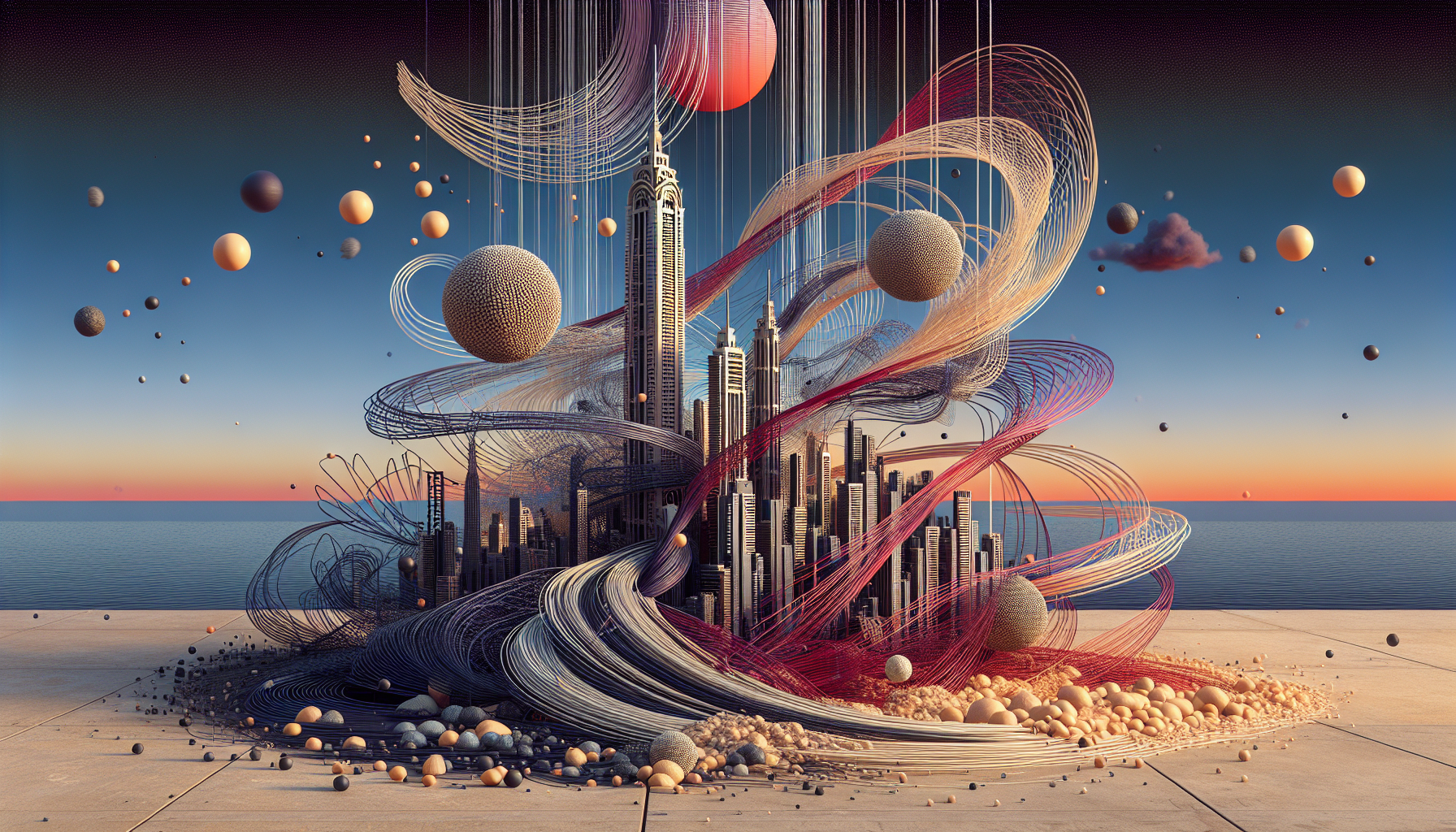 Abstract artwork reflecting today's vibrant mood