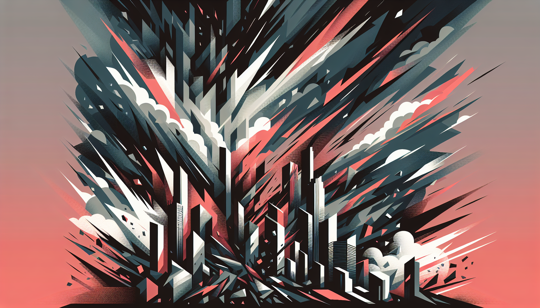 Abstract artwork reflecting today's anxious mood