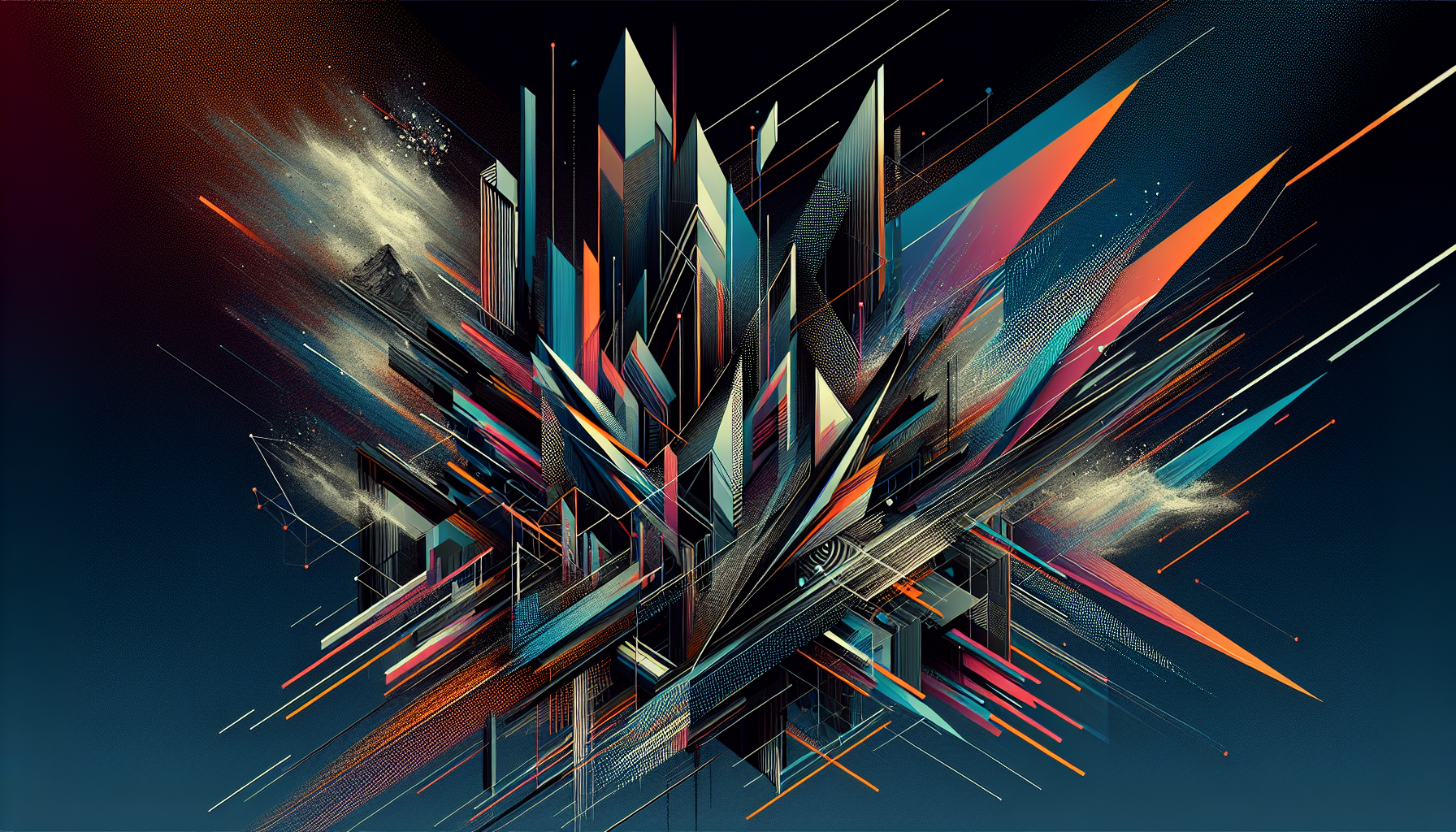 Abstract artwork reflecting today's anxious mood