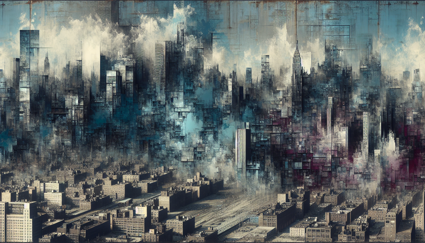 Abstract artwork reflecting today's anxious mood