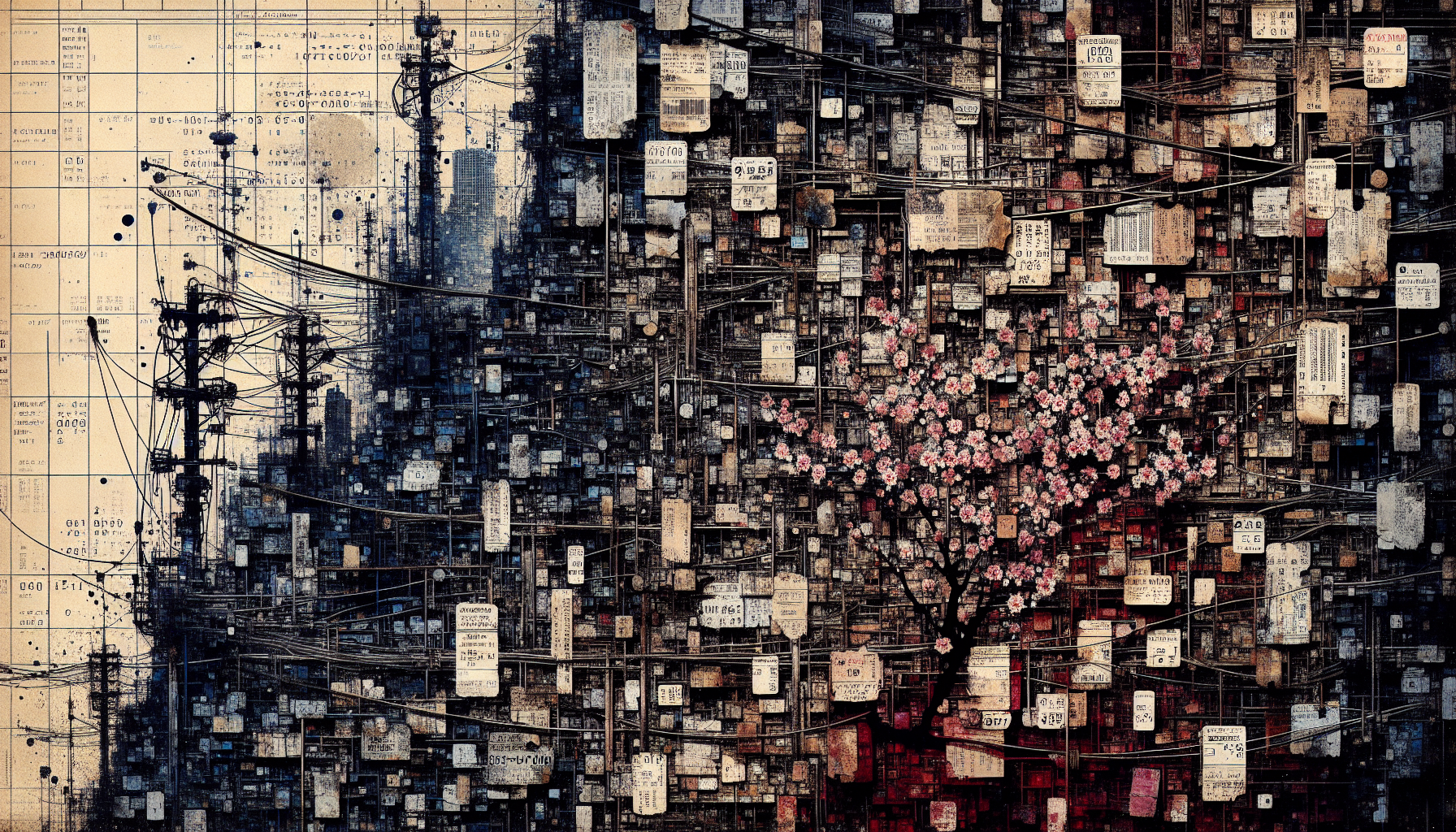 Abstract artwork reflecting today's anxious mood