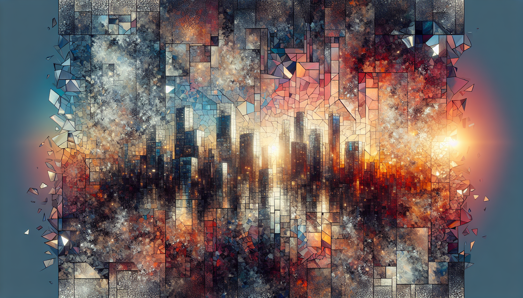 Abstract artwork reflecting today's anxious mood