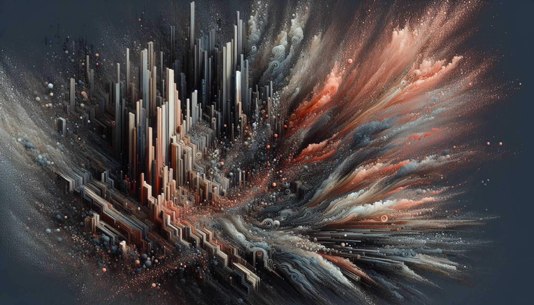 Abstract artwork reflecting today's anxious mood