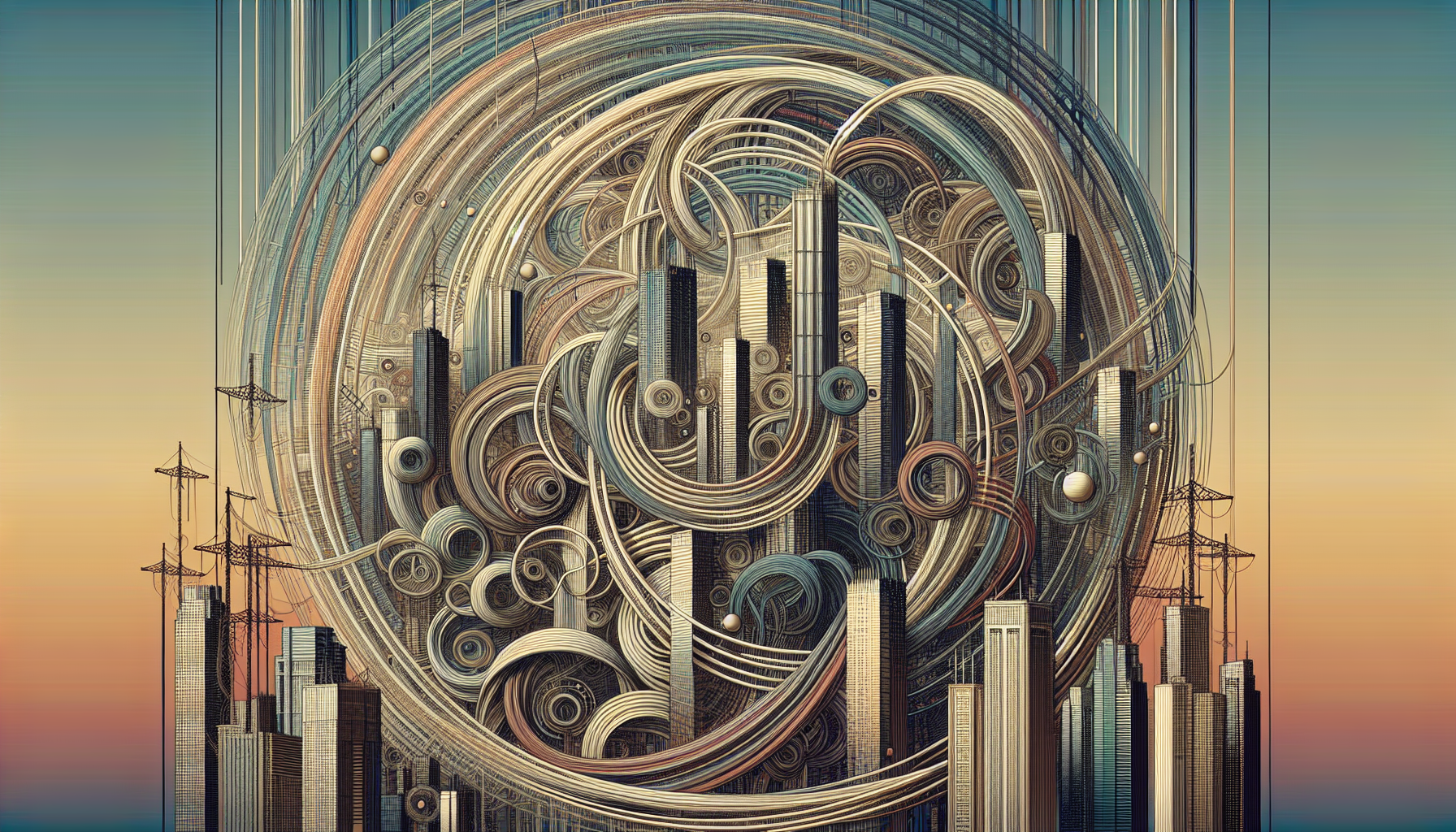 Abstract artwork reflecting today's hopeful mood