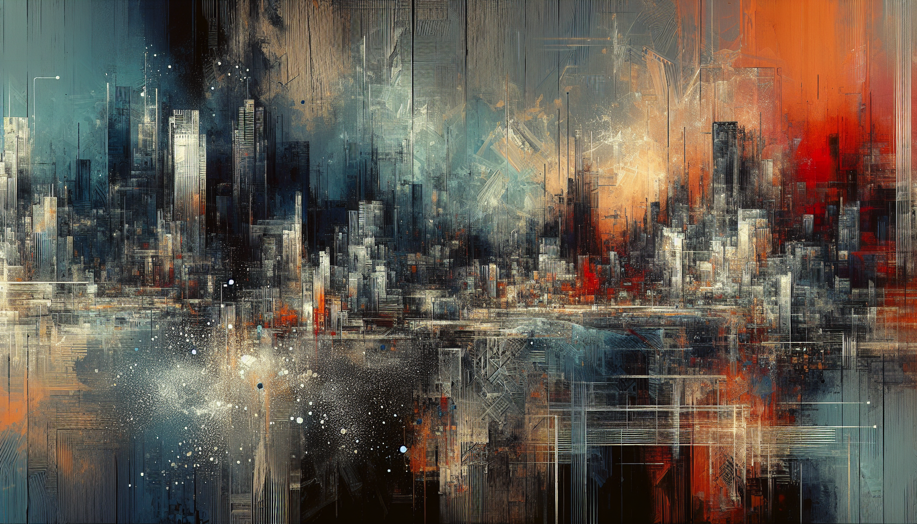 Abstract artwork reflecting today's energetic mood